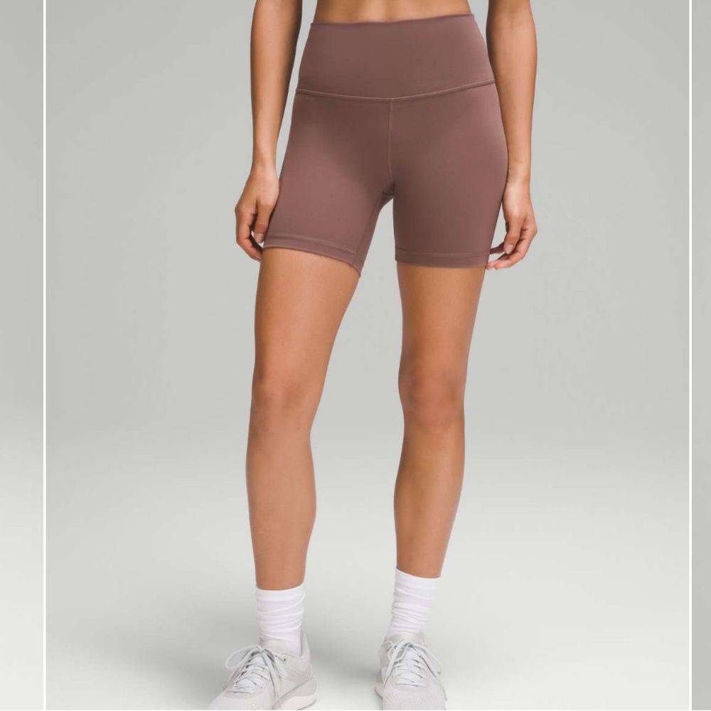 lululemon athletica High-Rise Brown Bike Shorts